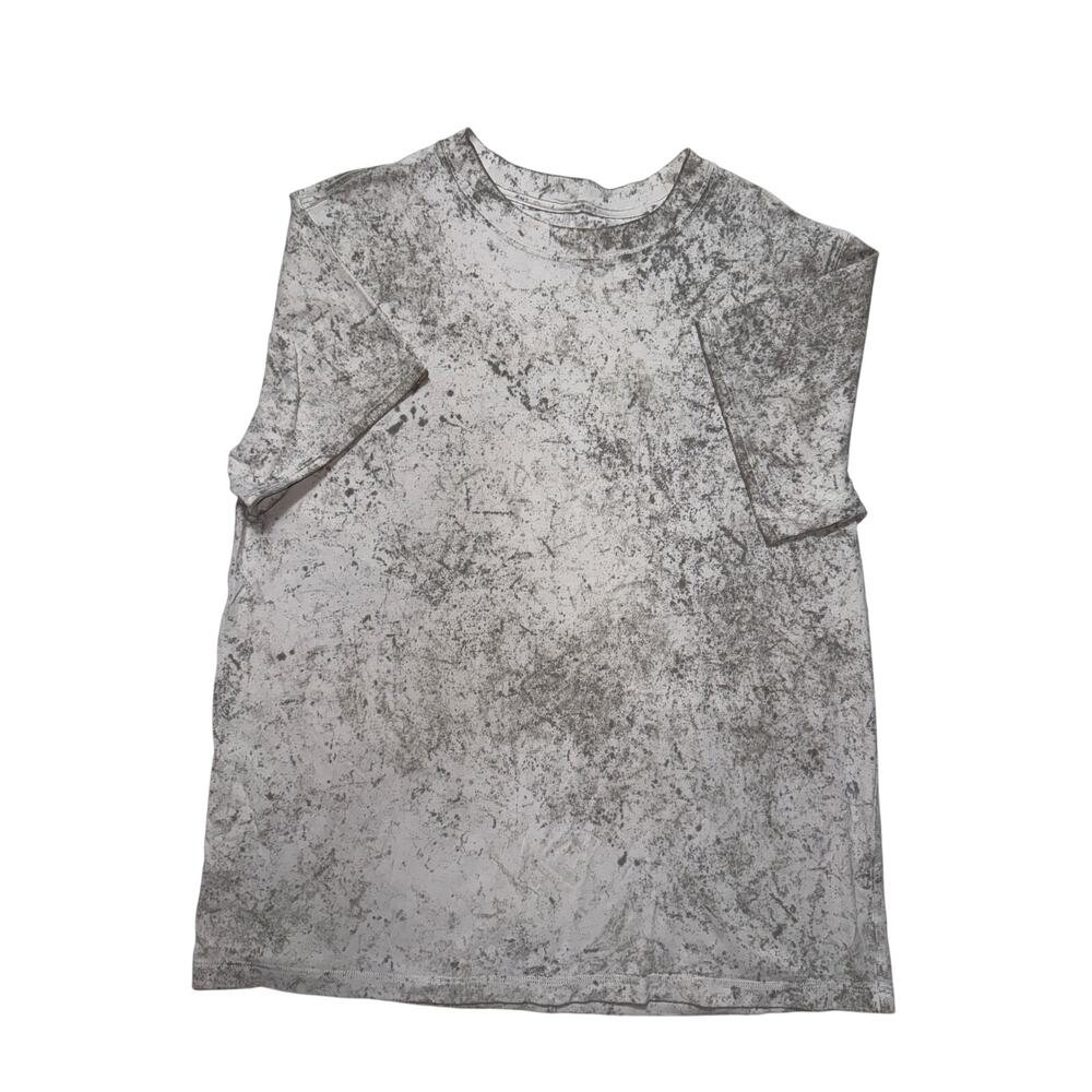 Lululemon All Yours Vitasea Short Sleeve Shirt Cream Grey Marble‎ Wash Small